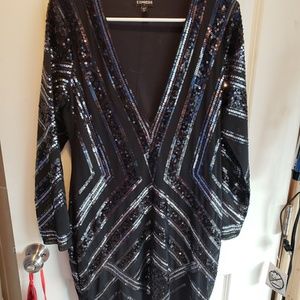 Express sequin dress